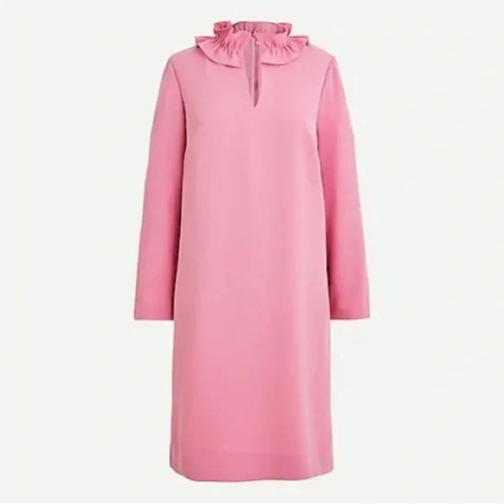 J. Crew Ruffleneck shift dress Size 6 **NWT** - Picture 3 of 9